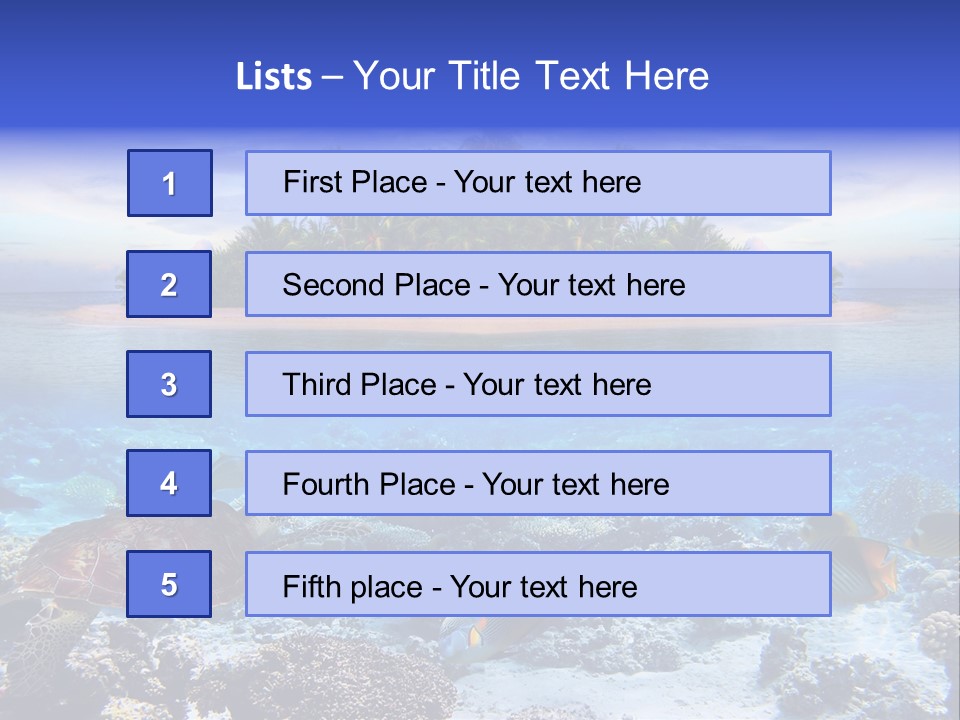 Travel Maldives Coastline PowerPoint Template