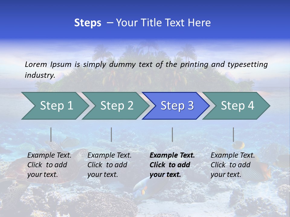 Travel Maldives Coastline PowerPoint Template