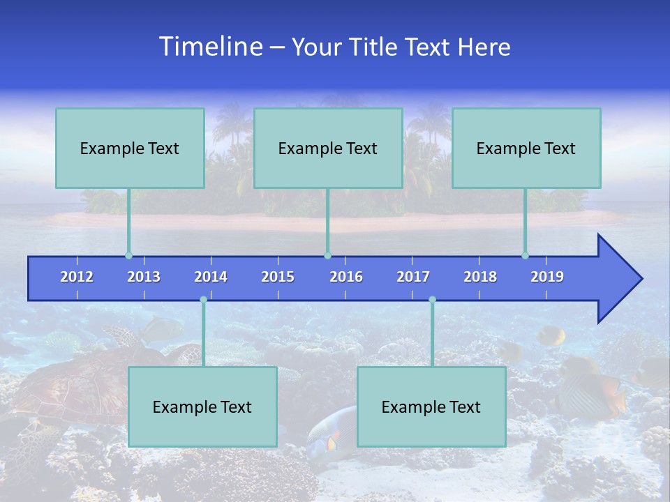 Travel Maldives Coastline PowerPoint Template