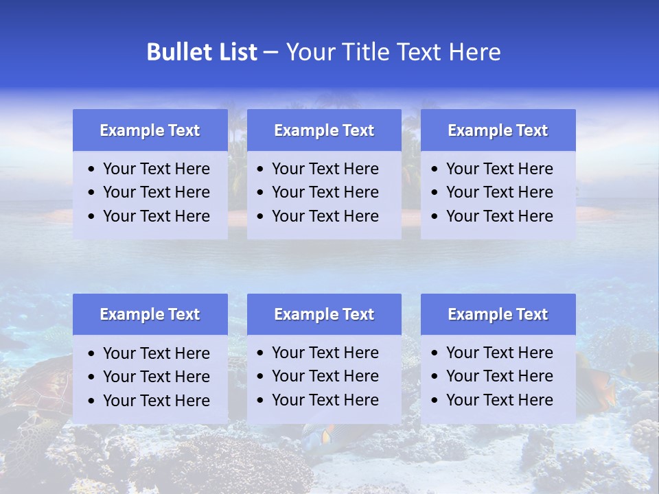 Travel Maldives Coastline PowerPoint Template