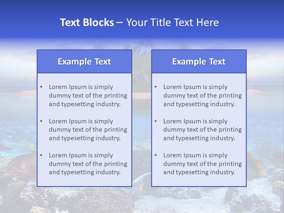 Travel Maldives Coastline PowerPoint Template