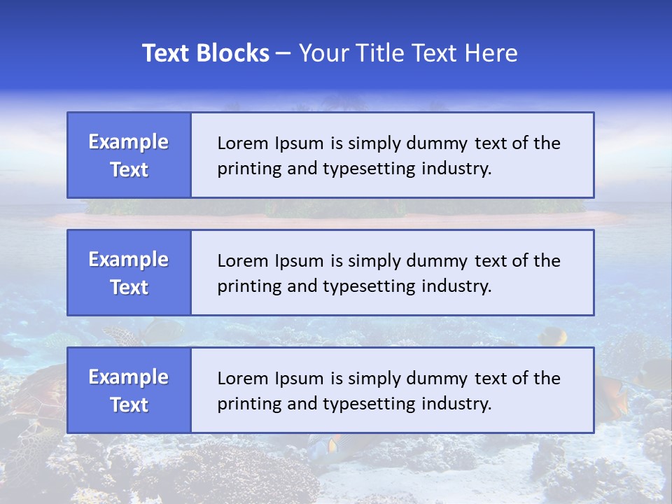 Travel Maldives Coastline PowerPoint Template