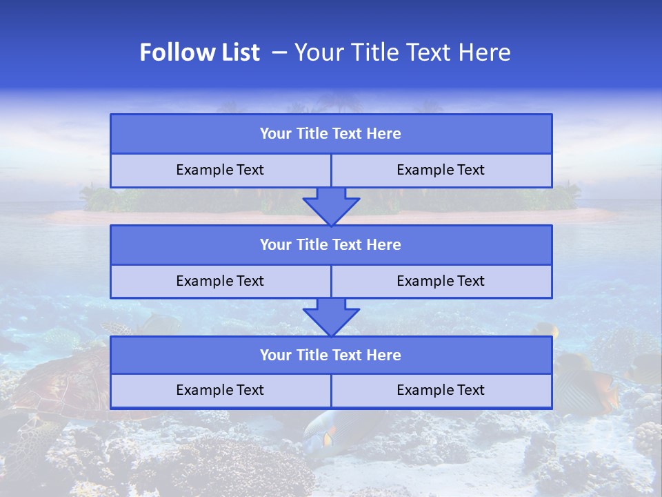 Travel Maldives Coastline PowerPoint Template