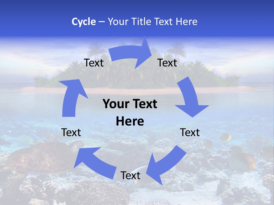 Travel Maldives Coastline PowerPoint Template