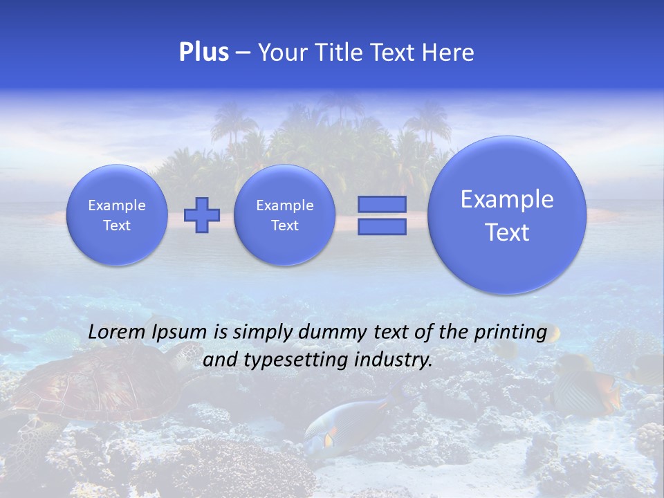 Travel Maldives Coastline PowerPoint Template