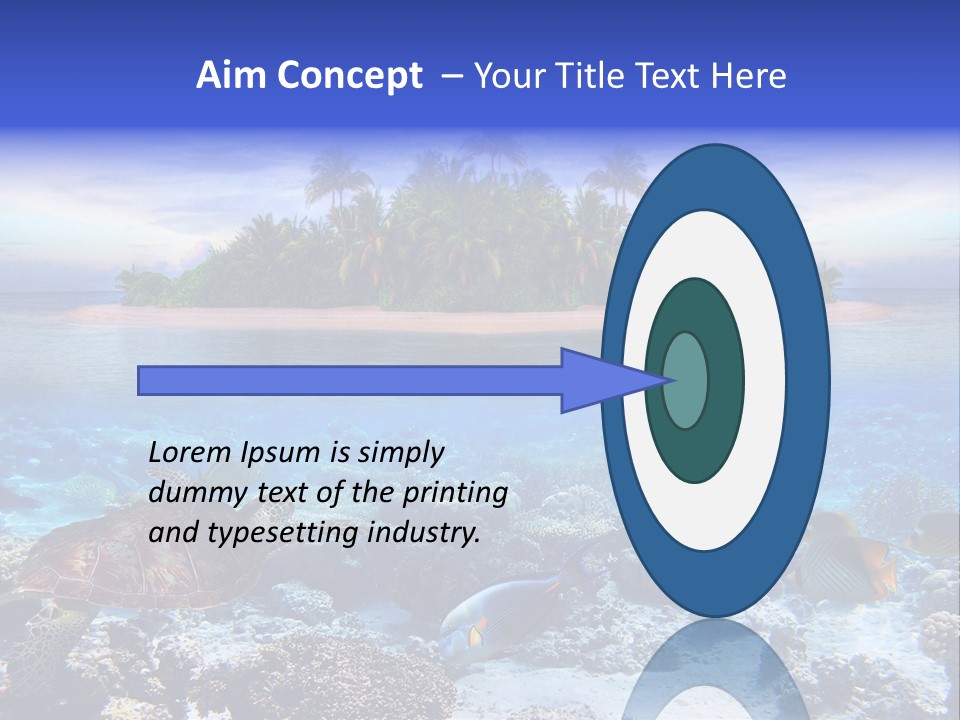 Travel Maldives Coastline PowerPoint Template