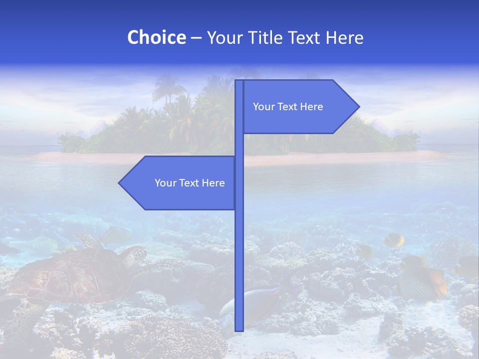 Travel Maldives Coastline PowerPoint Template