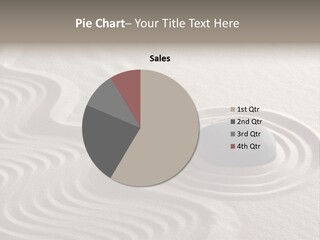 Sand Line Rock Garden PowerPoint Template