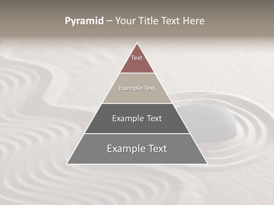Sand Line Rock Garden PowerPoint Template