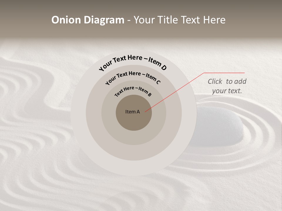 Sand Line Rock Garden PowerPoint Template