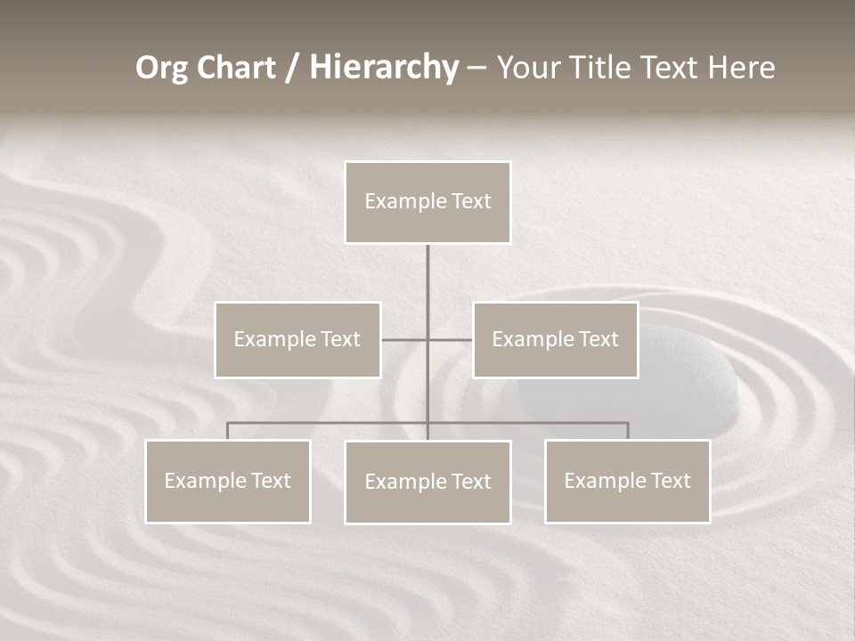 Sand Line Rock Garden PowerPoint Template