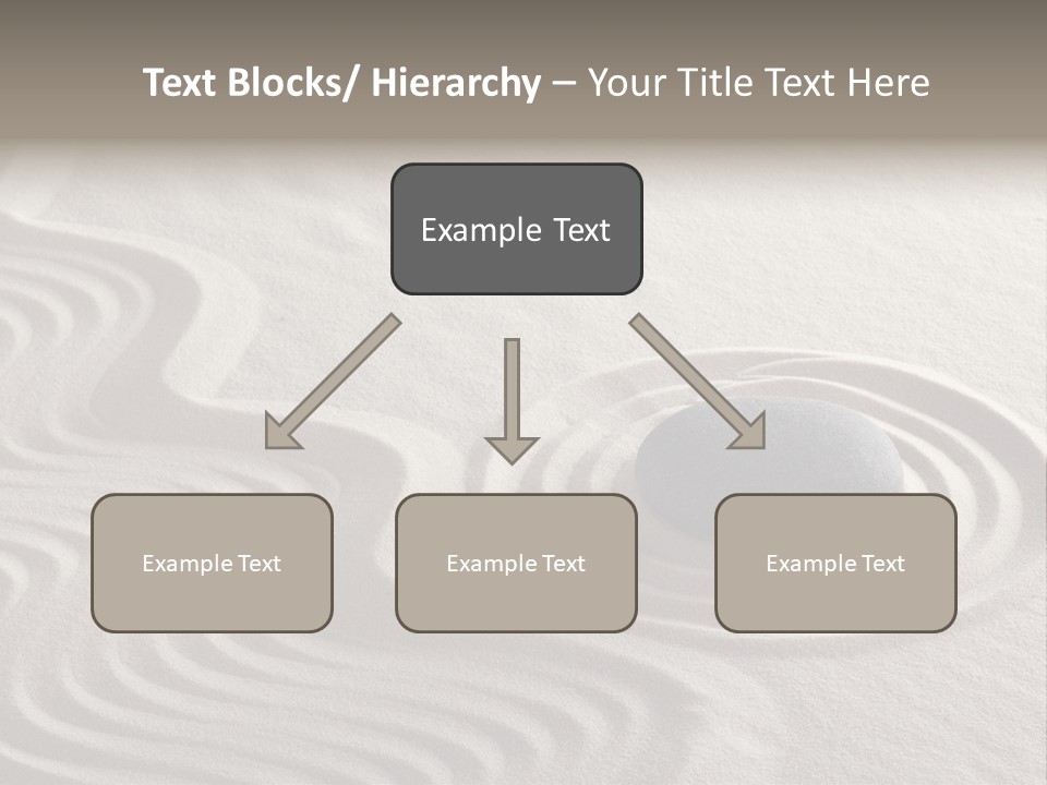 Sand Line Rock Garden PowerPoint Template