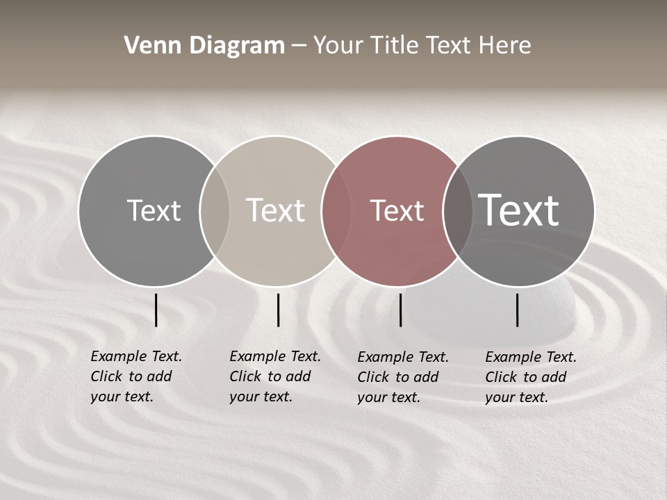Sand Line Rock Garden PowerPoint Template