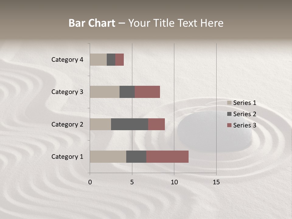 Sand Line Rock Garden PowerPoint Template