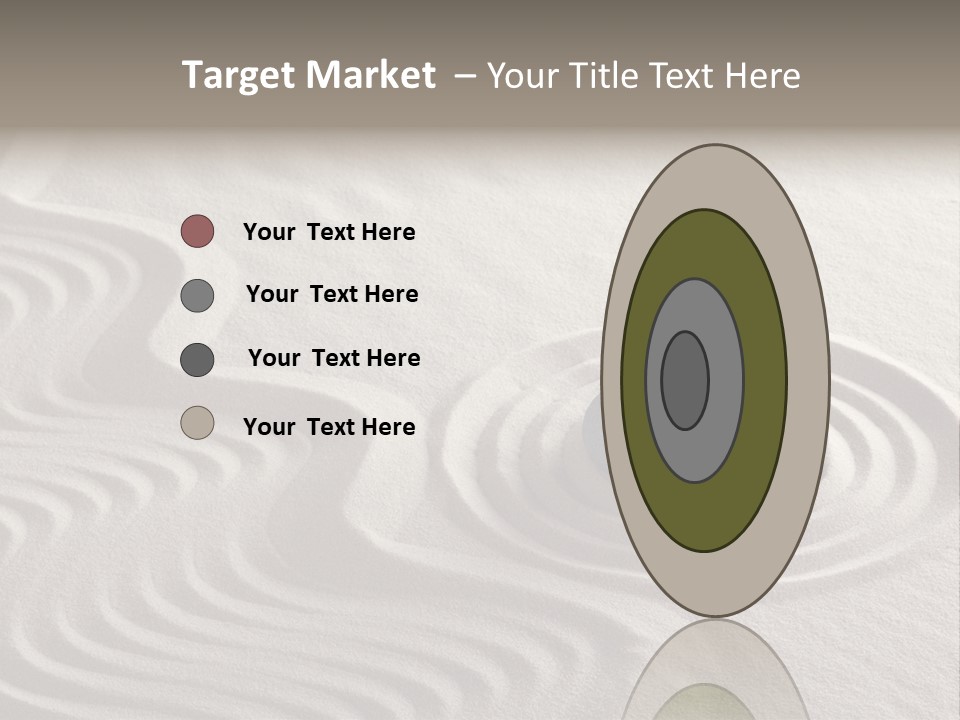 Sand Line Rock Garden PowerPoint Template