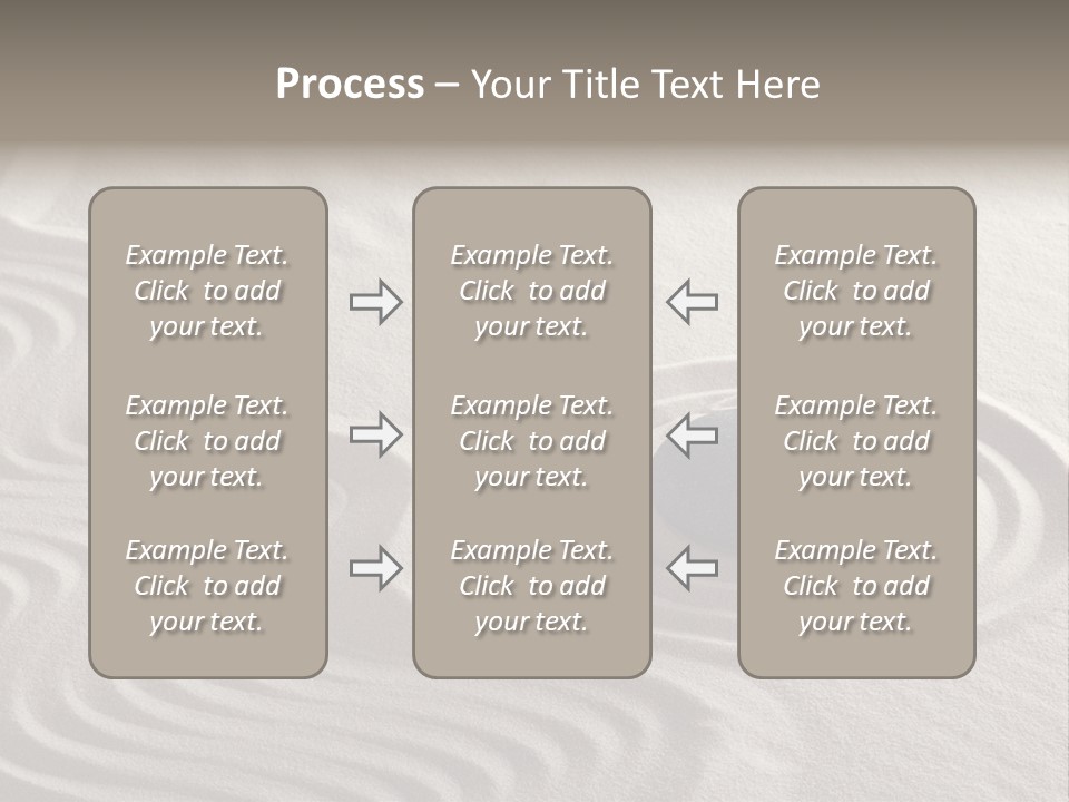 Sand Line Rock Garden PowerPoint Template