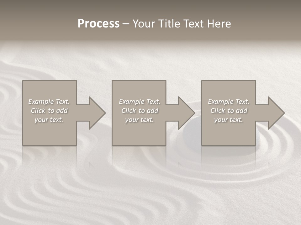 Sand Line Rock Garden PowerPoint Template