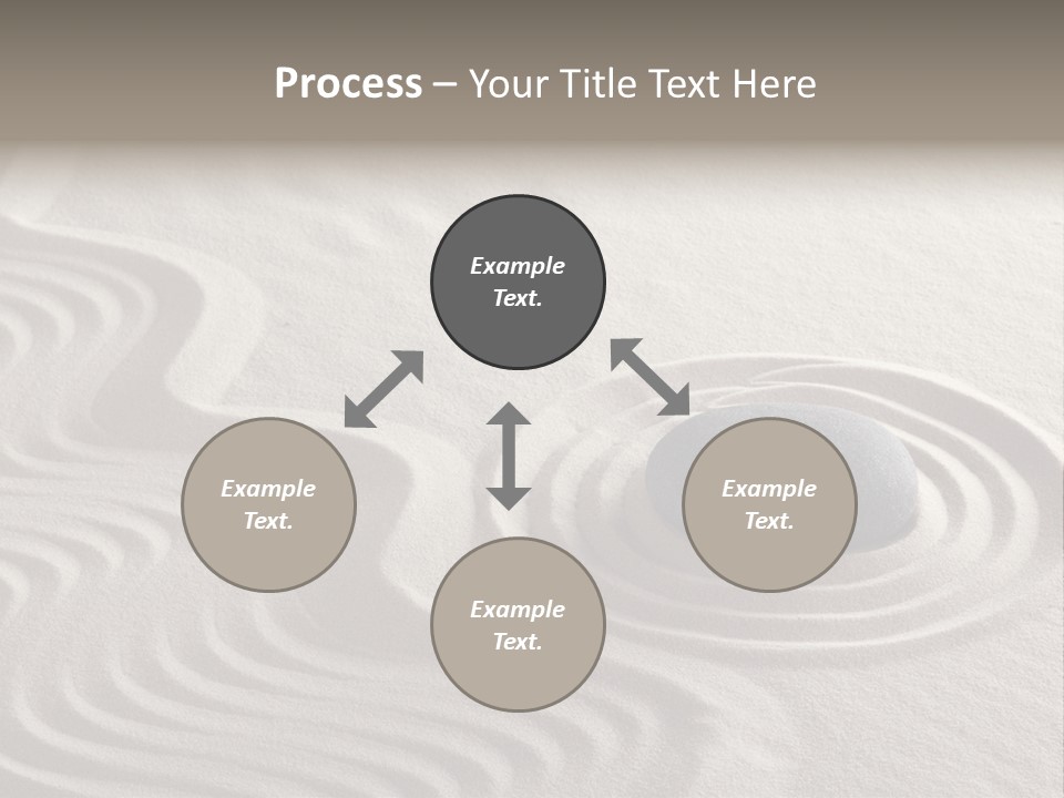 Sand Line Rock Garden PowerPoint Template