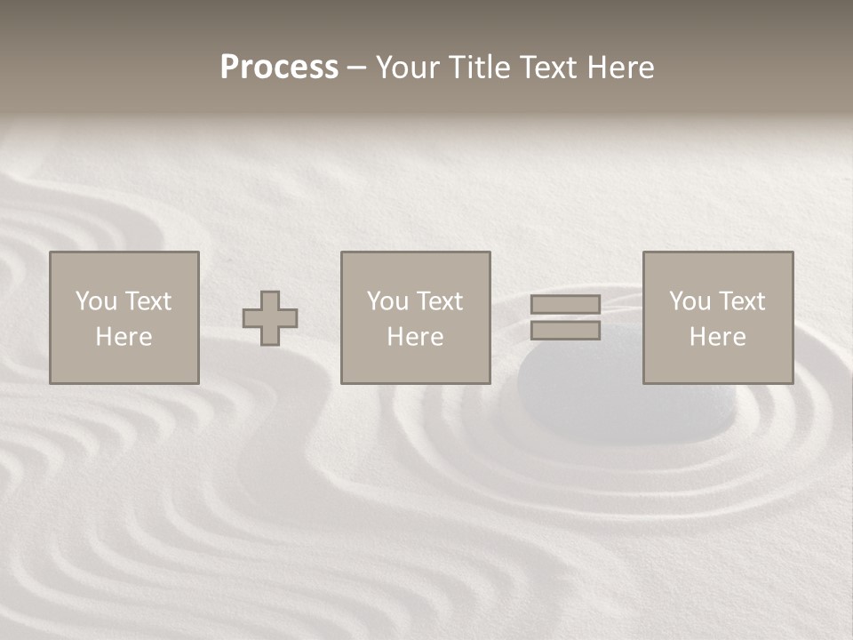 Sand Line Rock Garden PowerPoint Template