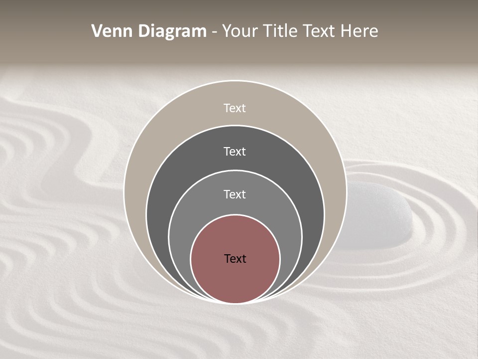 Sand Line Rock Garden PowerPoint Template