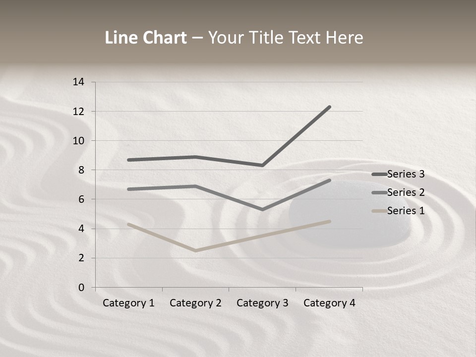Sand Line Rock Garden PowerPoint Template