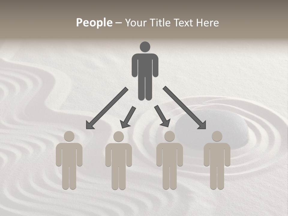 Sand Line Rock Garden PowerPoint Template