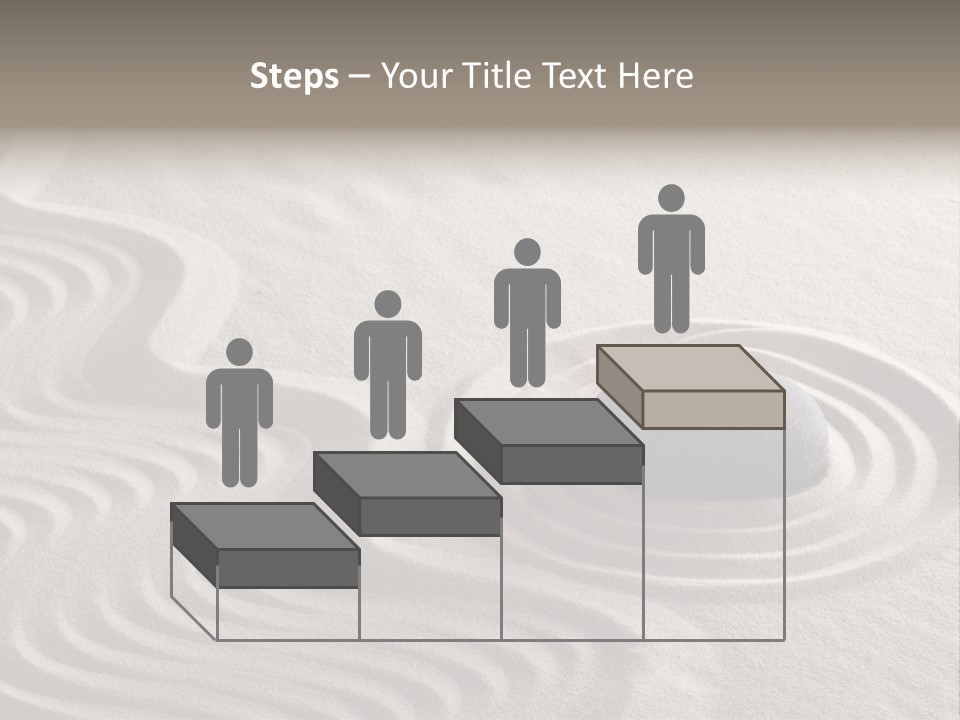Sand Line Rock Garden PowerPoint Template