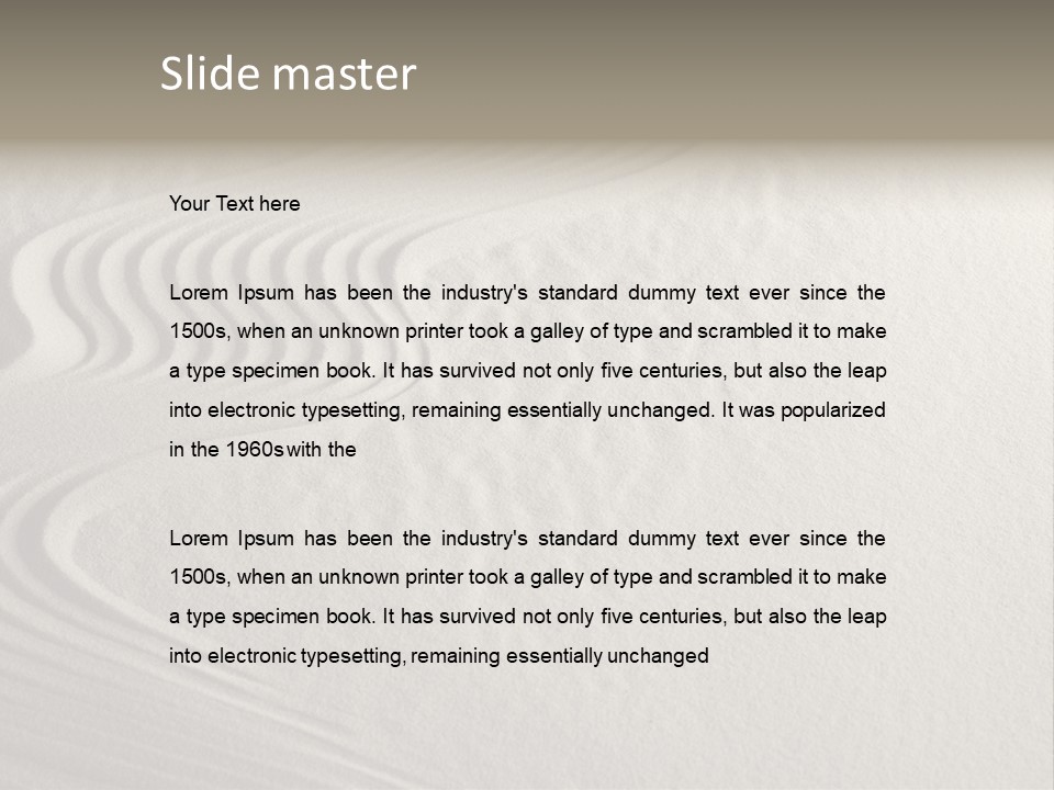 Serene Spiritual Sandstone PowerPoint Template