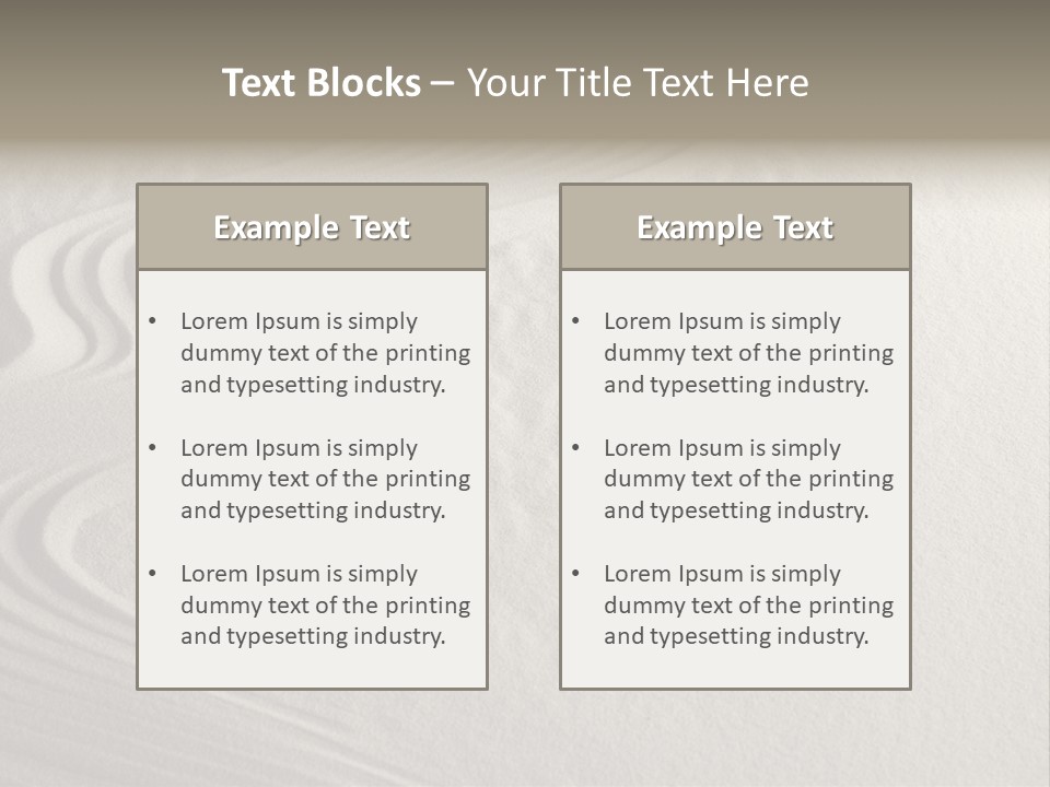 Serene Spiritual Sandstone PowerPoint Template