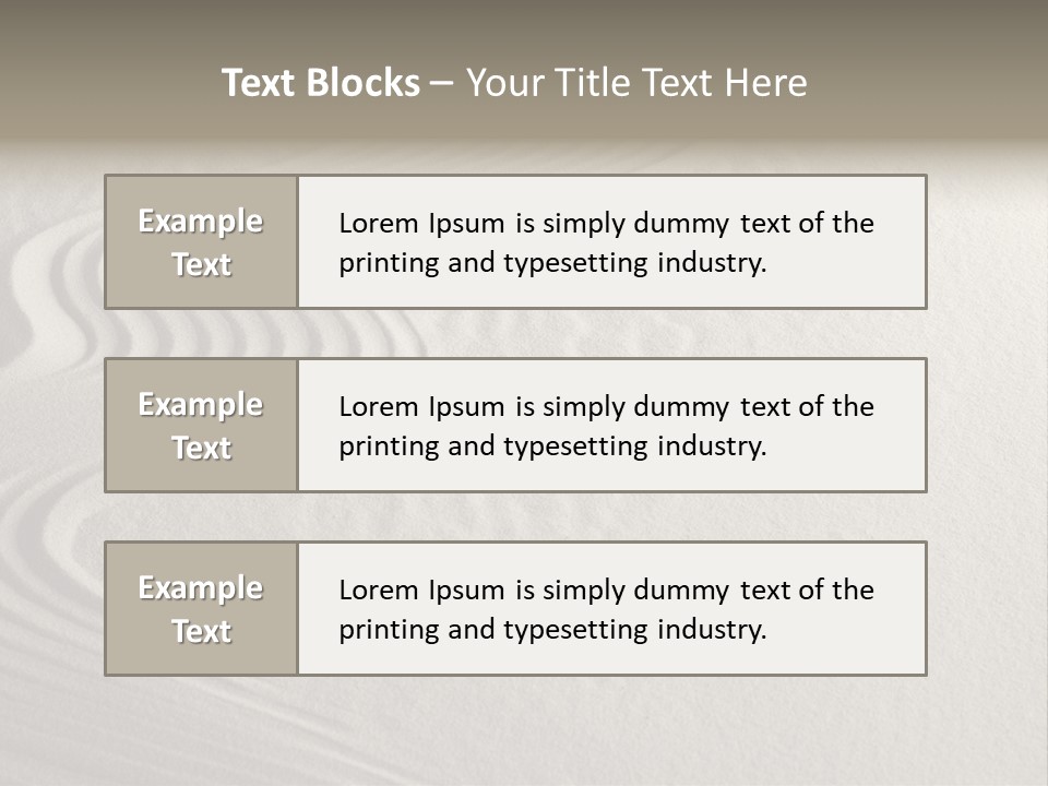 Serene Spiritual Sandstone PowerPoint Template