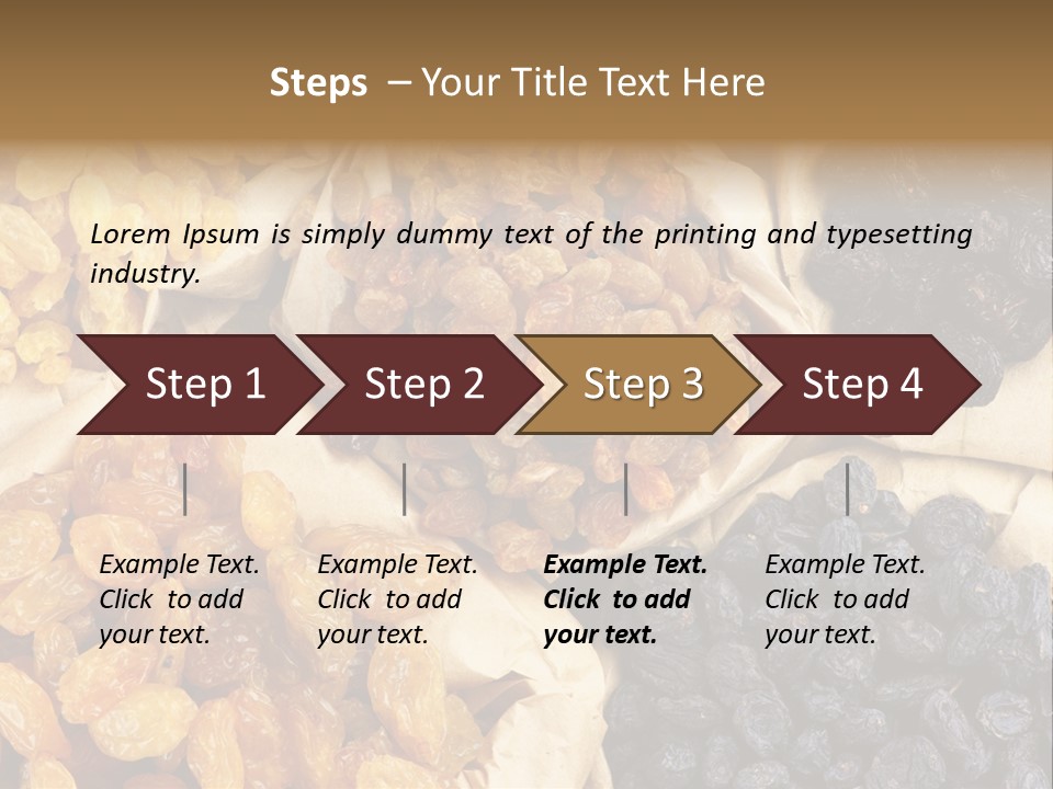 Healthy Golden Raw PowerPoint Template