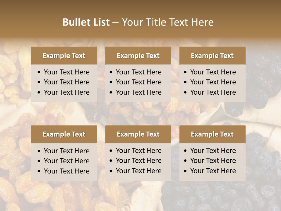 Healthy Golden Raw PowerPoint Template