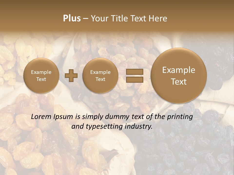 Healthy Golden Raw PowerPoint Template