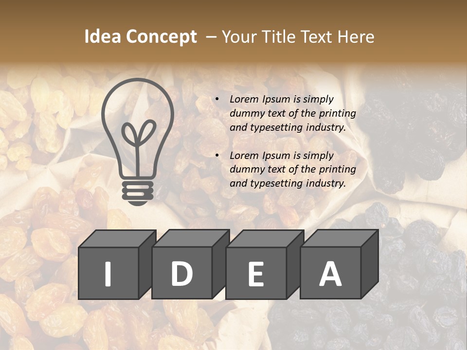 Healthy Golden Raw PowerPoint Template