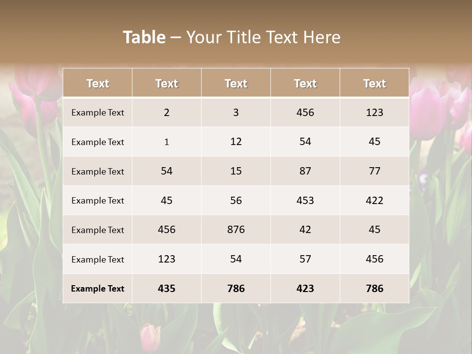 Delicate Spring Foliage PowerPoint Template