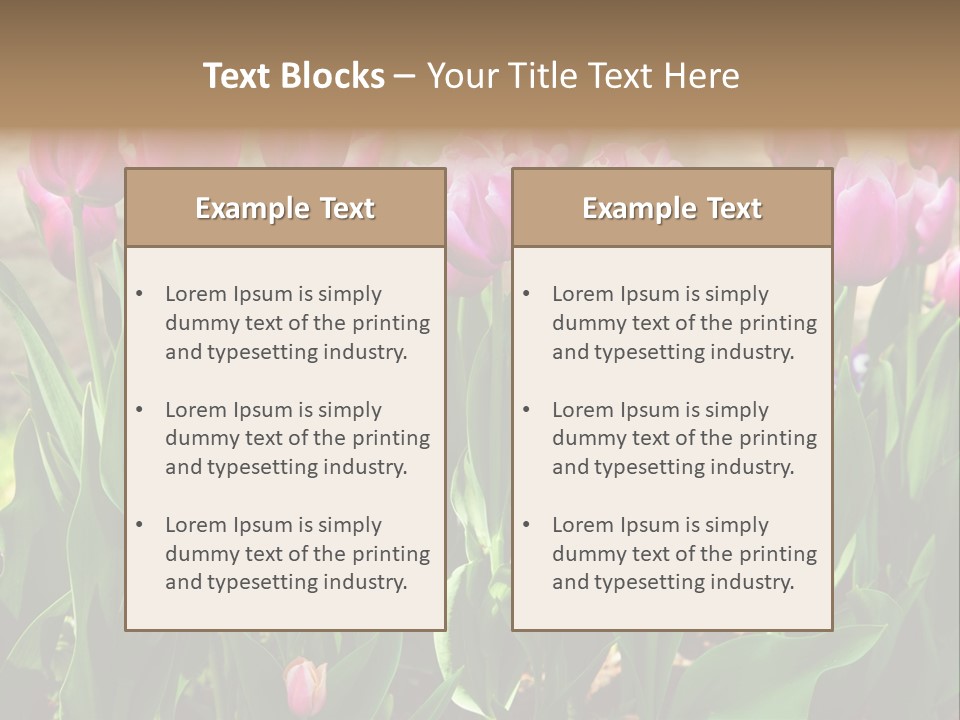 Delicate Spring Foliage PowerPoint Template