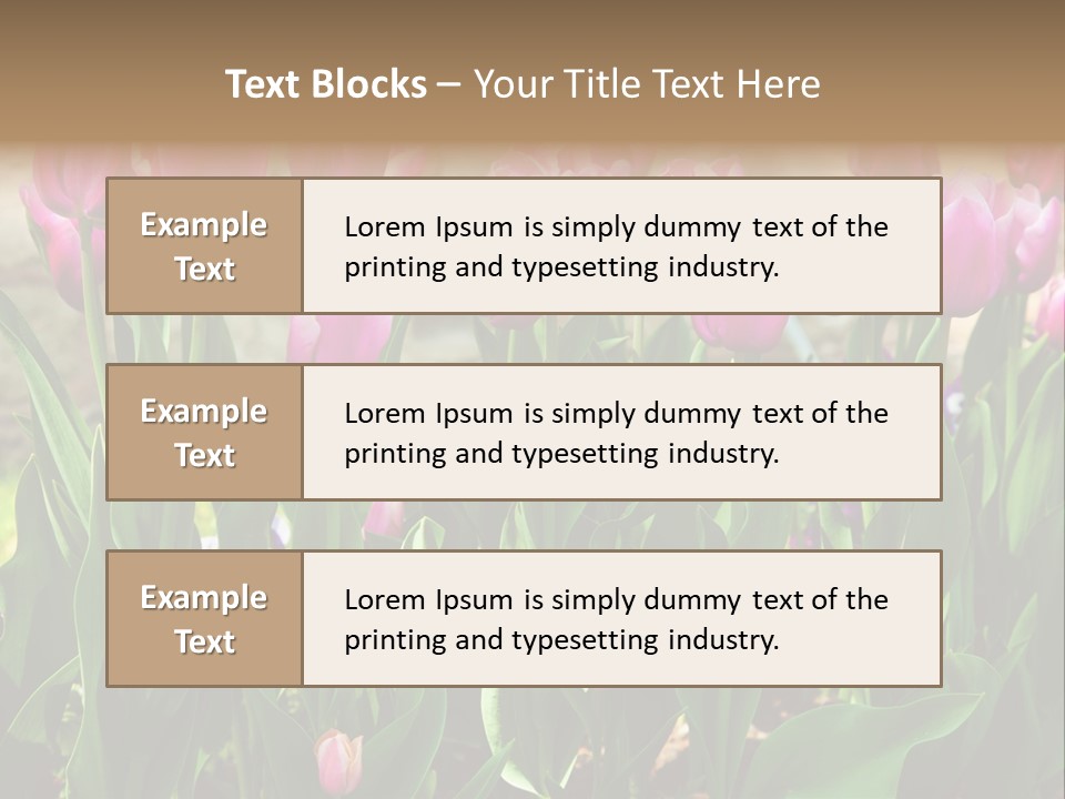 Delicate Spring Foliage PowerPoint Template