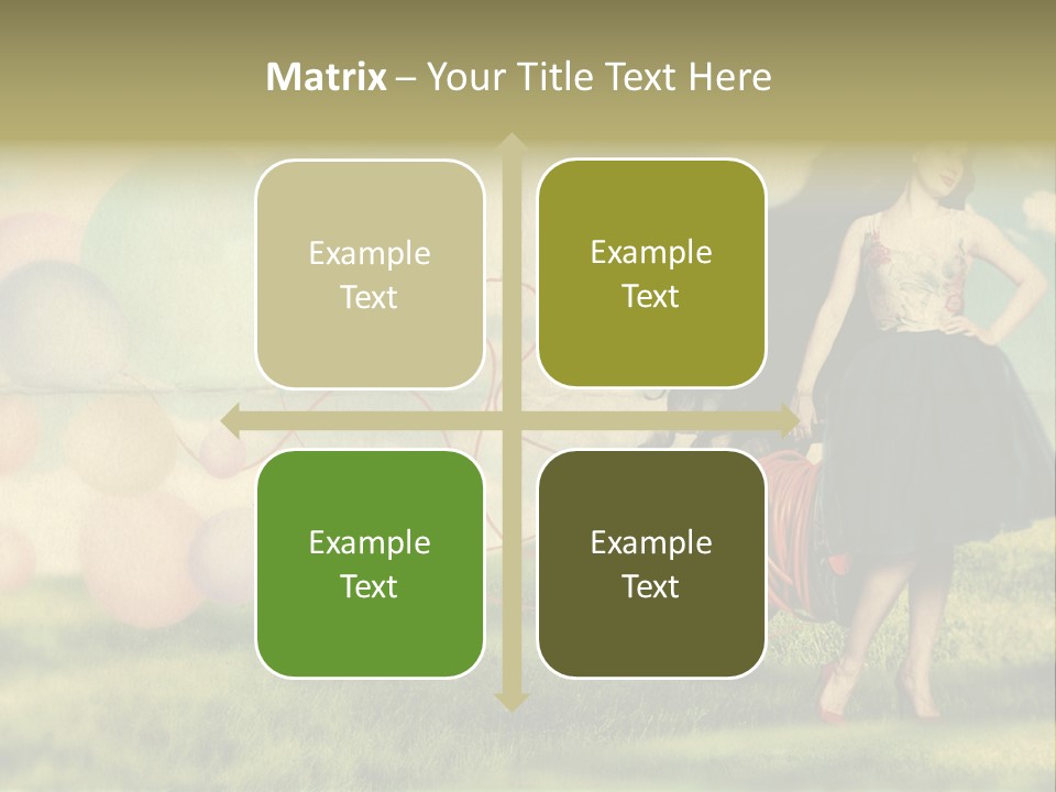 Glamour Paper Postcard PowerPoint Template