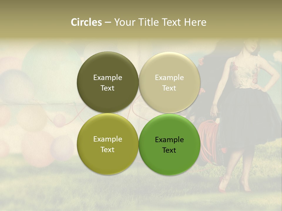 Glamour Paper Postcard PowerPoint Template