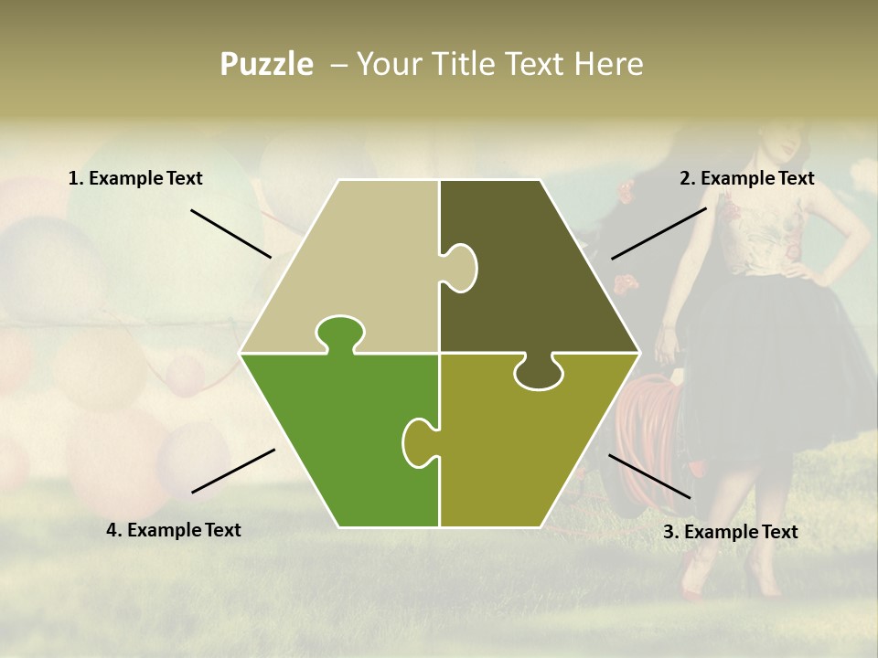 Glamour Paper Postcard PowerPoint Template