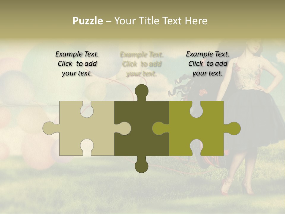 Glamour Paper Postcard PowerPoint Template