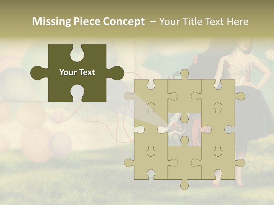 Glamour Paper Postcard PowerPoint Template