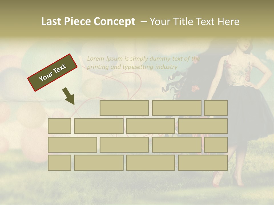 Glamour Paper Postcard PowerPoint Template