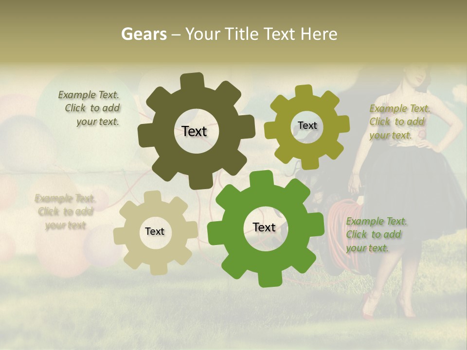 Glamour Paper Postcard PowerPoint Template