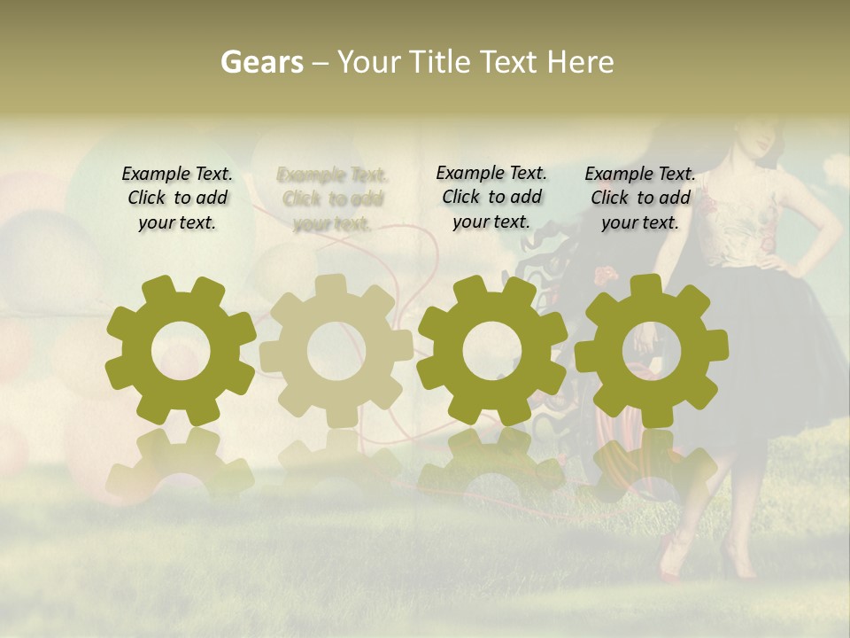 Glamour Paper Postcard PowerPoint Template