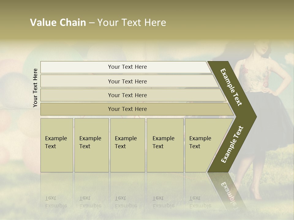 Glamour Paper Postcard PowerPoint Template