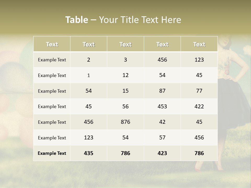 Glamour Paper Postcard PowerPoint Template