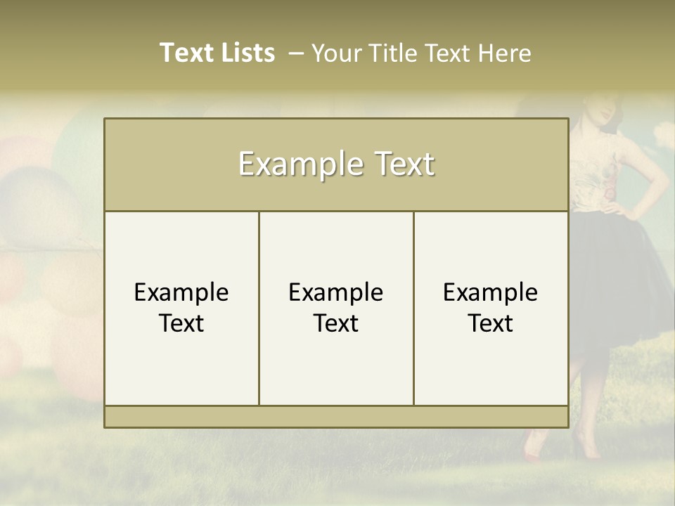 Glamour Paper Postcard PowerPoint Template