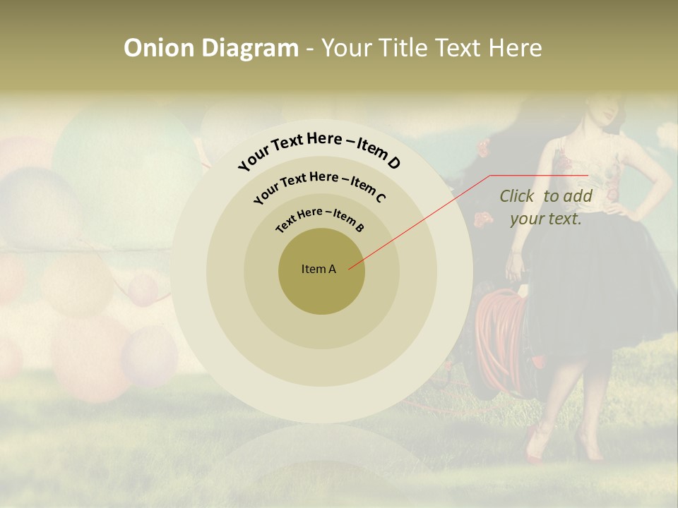 Glamour Paper Postcard PowerPoint Template