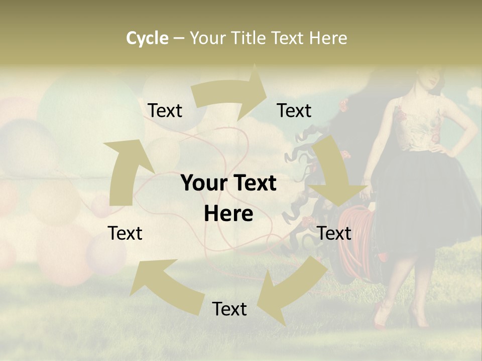 Glamour Paper Postcard PowerPoint Template